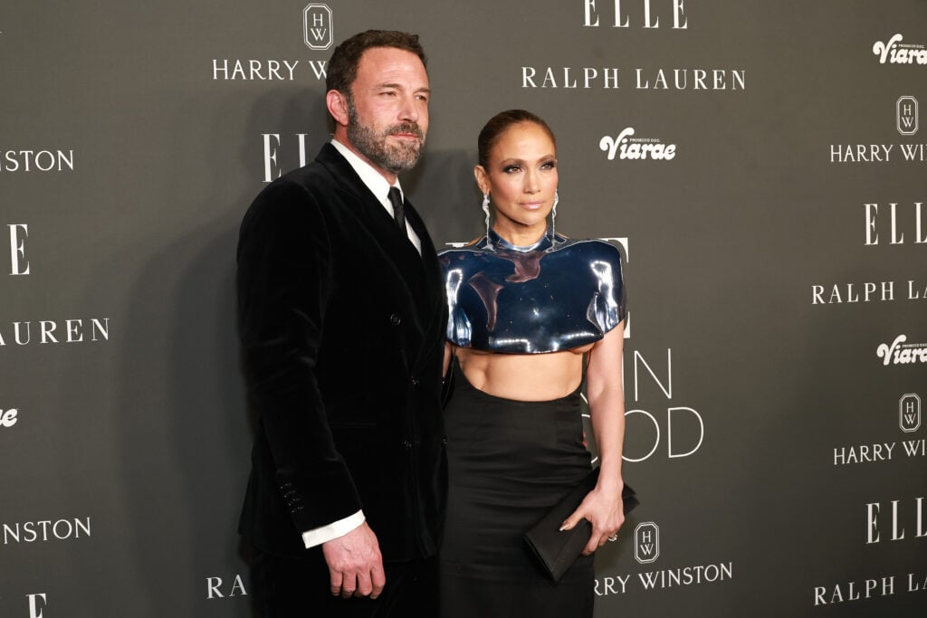 Ben Affleck and Jennifer Lopez attend ELLE's 2023 Women in Hollywood Celebration Presented by Ralph Lauren, Harry Winston and Viarae at Nya Studios on December 05, 2023 in Los Angeles, California. 