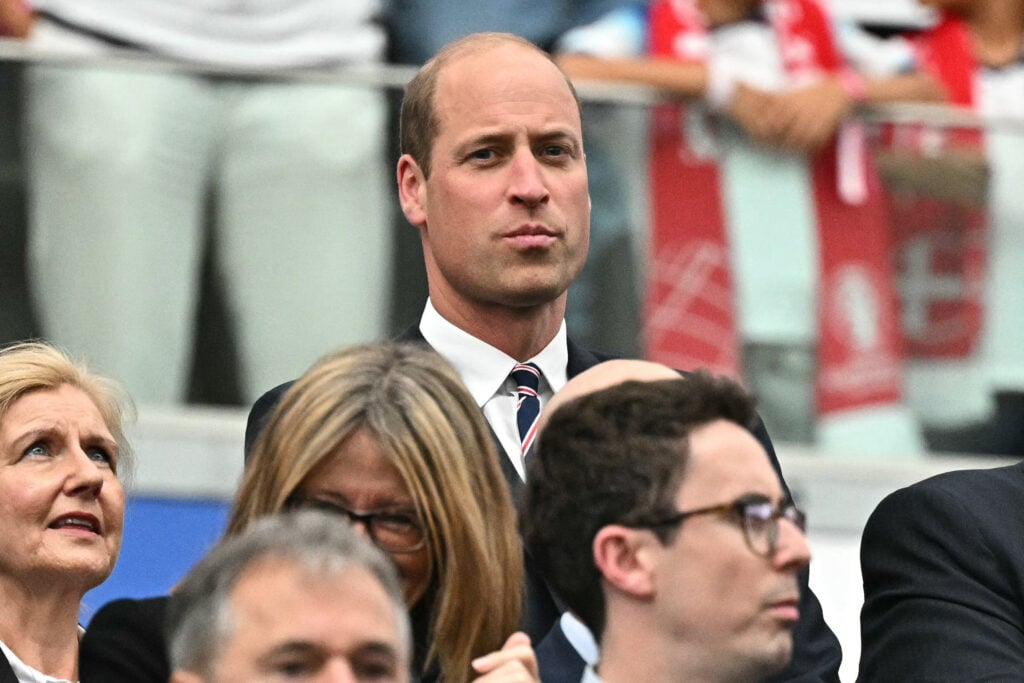 Prince William at a soccer match