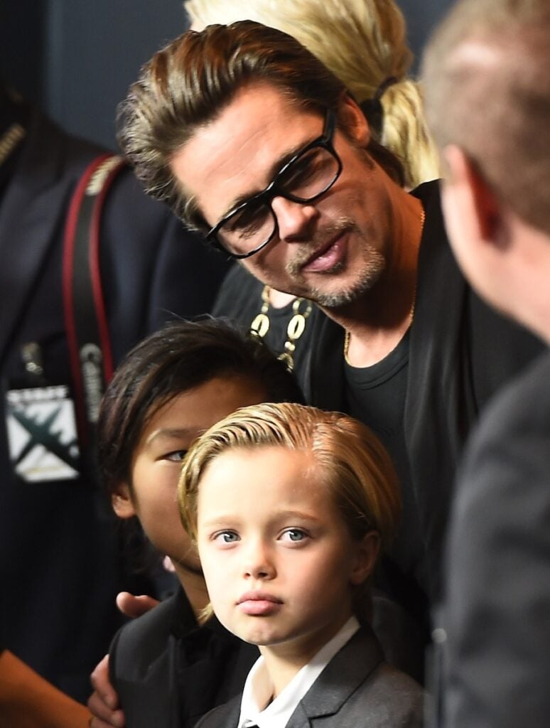 Brad Pitt with daughter Shiloh