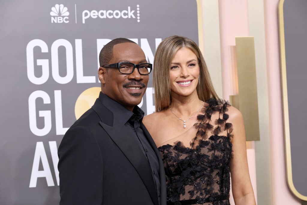 Eddie Murphy and Paige Butcher in January of 2023.