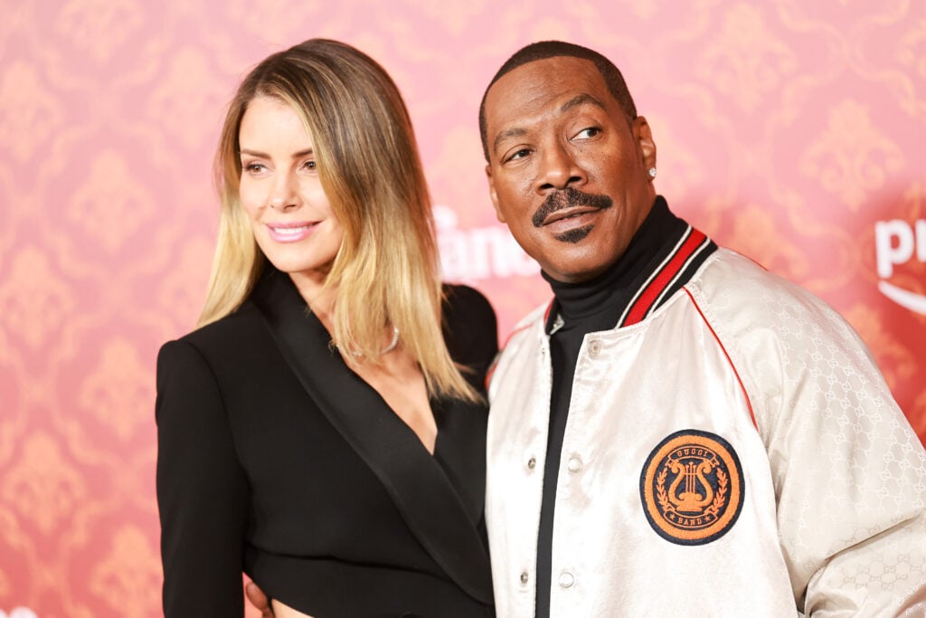 Eddie Murphy and Paige Butcher in late November of 2023.