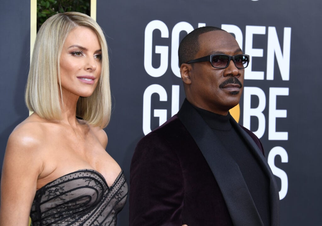 Paige Butcher and Eddie Murphy in January of 2020.