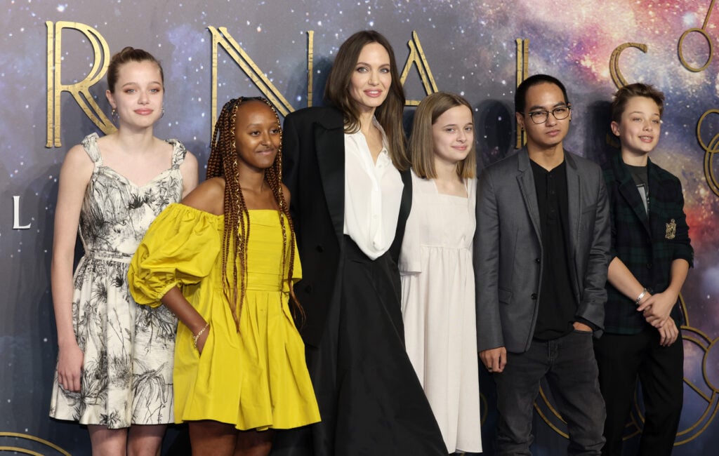 Angelina Jolie and her children attend the 2021 Eternals premiere. An underrated film, Top 5 for the MCU.