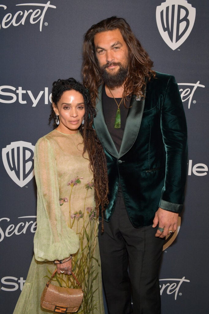 Jason Momoa and Lisa Bonet in January of 2020.