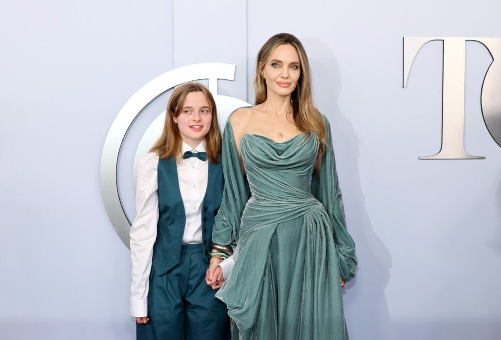 Vivienne Jolie and Angelina Jolie on June 16, 2024.