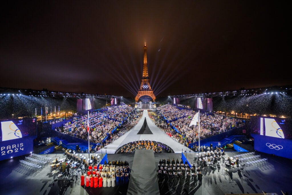 The Olympic Opening Ceremony in Paris on July 26, 2024.