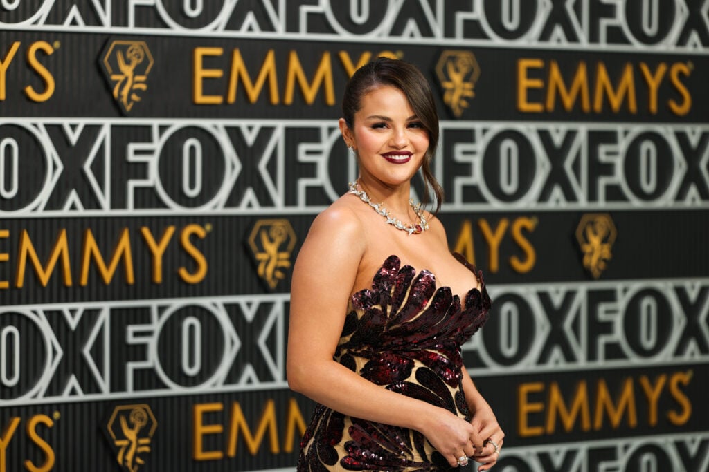 Selena Gomez stuns in January of 2024 at the Emmy Awards.