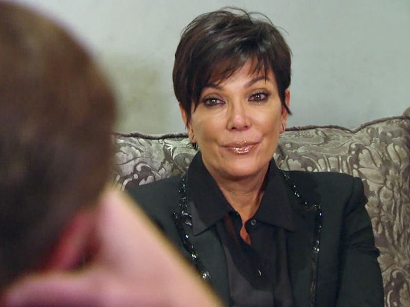 Kris Jenner cries in 2015.