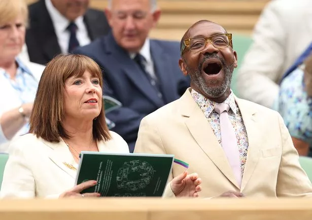 Sir Lenny Henry and Lisa Makin