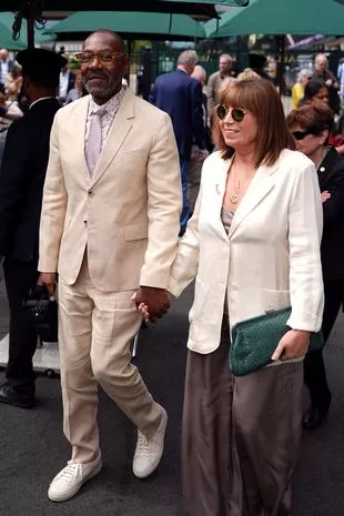 Sir Lenny Henry and Lisa Makin