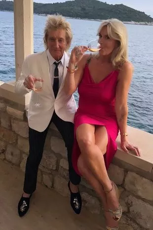 Rod Stewart and Penny Lancaster