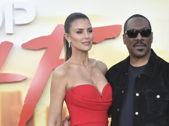 Paige Butcher and Eddie Murphy in Beverly Hills in June