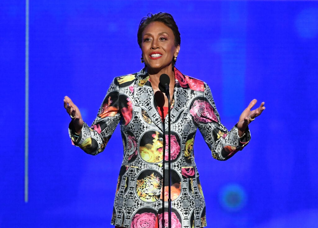 Robin Roberts on stage at an award show.