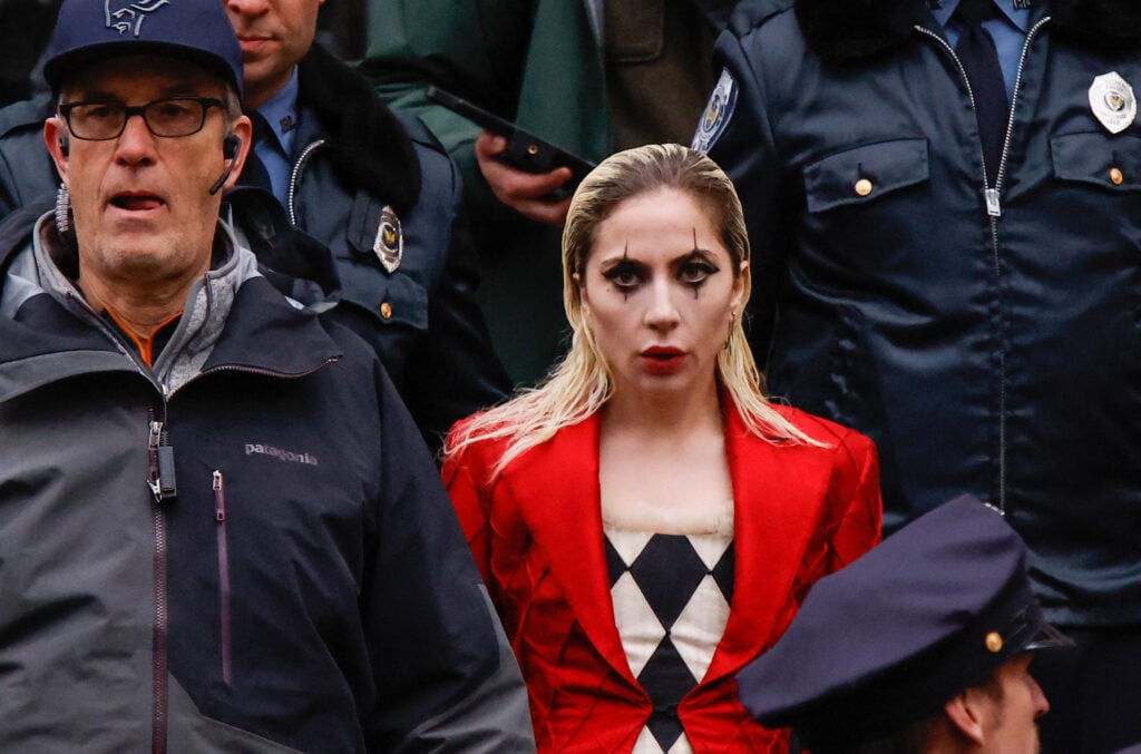 Lady Gaga filming The Joker