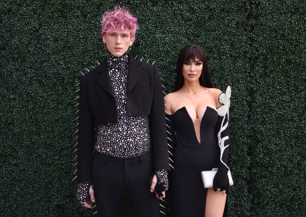 Machine Gun Kelly and Megan Fox attend the 2022 Billboard Music Awards at MGM Grand Garden Arena on May 15, 2022 in Las Vegas, Nevada.