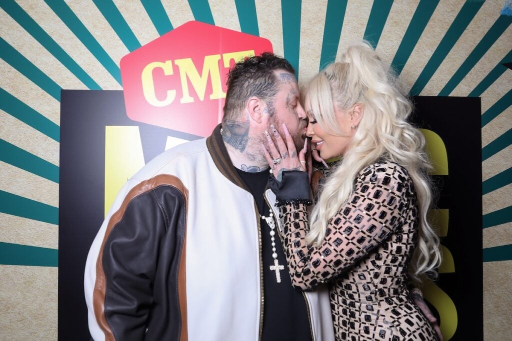 Jelly Roll and Bunnie XO attend the 2024 CMT Music Awards