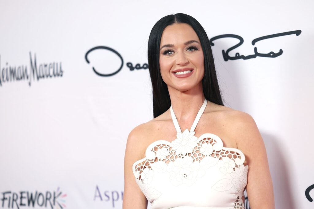 Katy Perry attends the 35th Annual Colleagues Spring Luncheon & Oscar de la Renta Fashion Show at Beverly Wilshire, A Four Seasons Hotel on April 25, 2024 in Beverly Hills, California. 