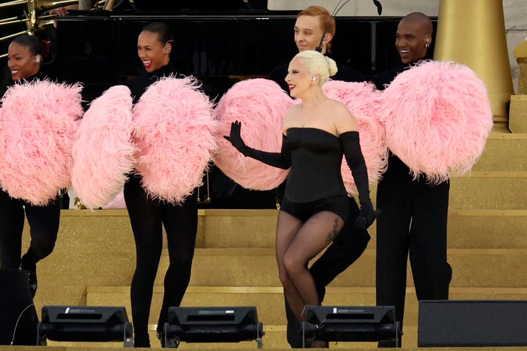 Lady Gaga at the opening ceremony