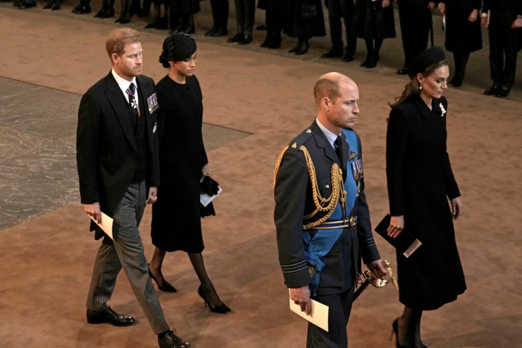 Prince Harry, Meghan Markle, Prince William,a nd Kate Middleton on September 14, 2022.