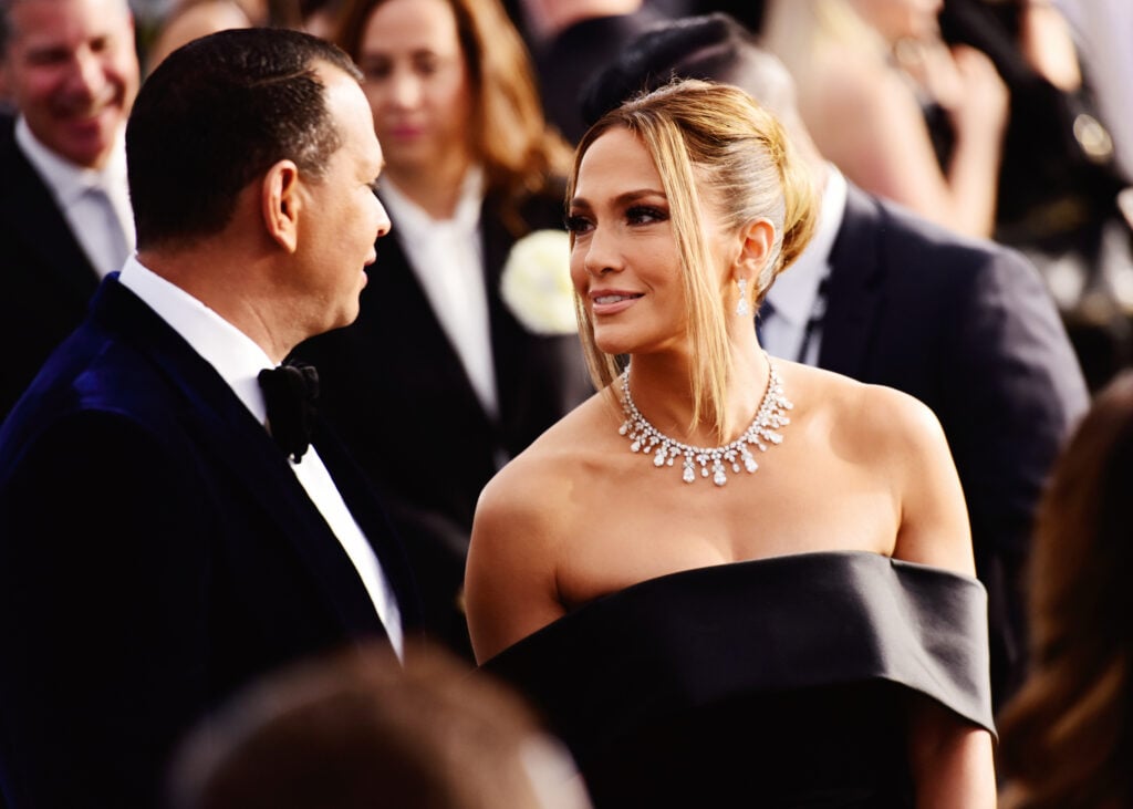 A-Rod and Jennifer Lopez in January of 2020.