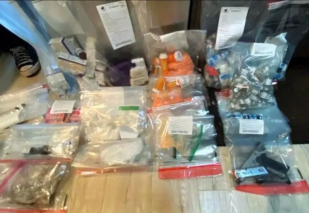 A massive amount of drugs were found in Jasveen Sangha's North Hollywood home on March 19, 2024