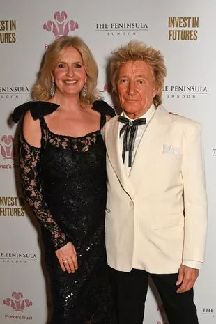 Rod Stewart and Penny Lancaster