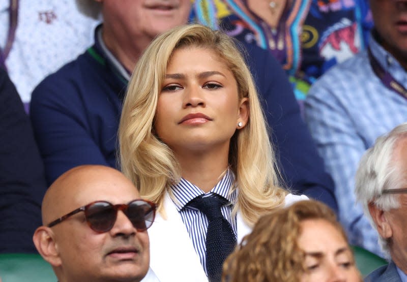 Zendaya looks on during the Gentlemen’s Singles Final between in London, England. - Image: Clive Brunskill (Getty Images)