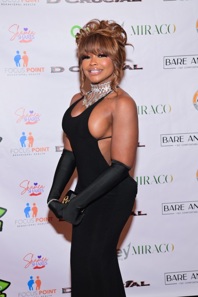 Phaedra Parks at the Charles Oakley Foundation Presents The Black Tie Gala Fundraising Event on August 16, 2024