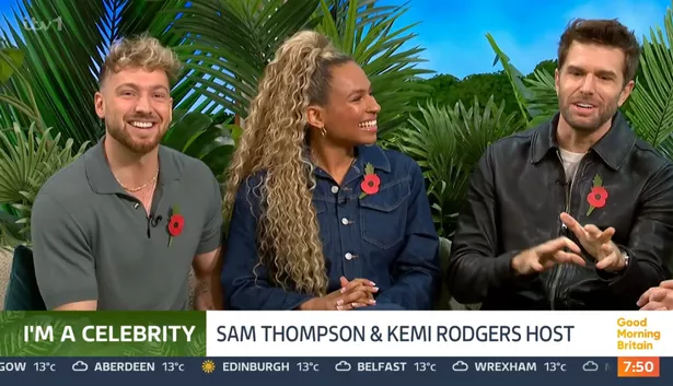 Sam Thompson, Joel Dommett and Kemi Rodgers