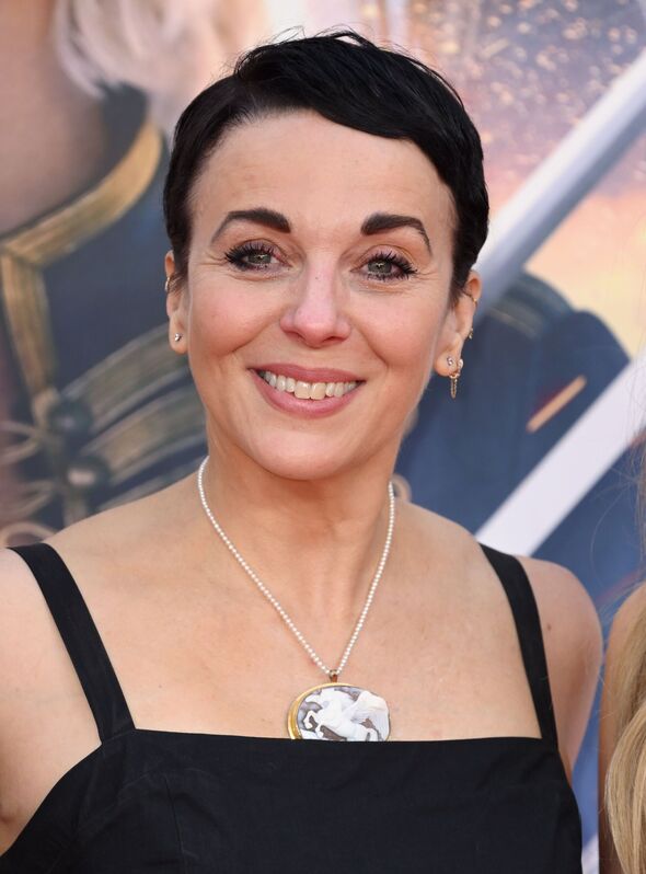 Amanda Abbington on red carpet